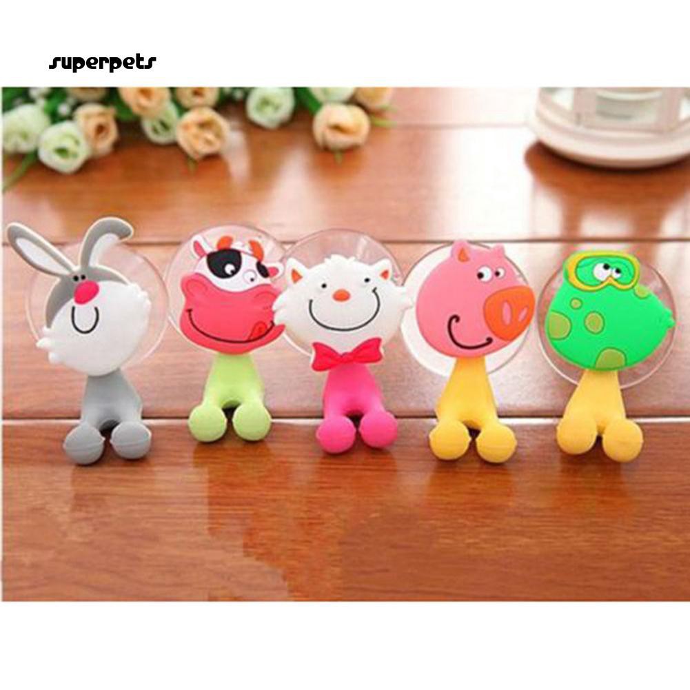 Giá treo bàn chải đánh răng gắn tường hình động vật dễ thương