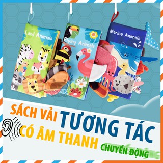 Sách vải tương tác đoán đuôi con vật - kích thích giác quan cho bé từ 1-4 tuổi