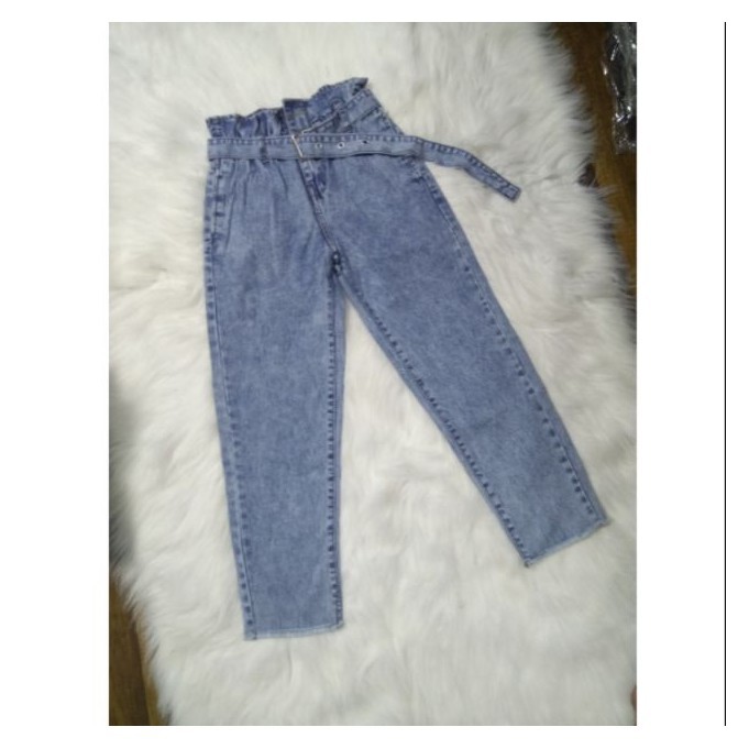 QUẦN JEAN NỮ BAGGY CÓ KÈM DÂY LƯNG CỰC ĐẸP 2895