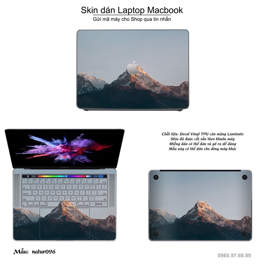 Skin dán Macbook mẫu thiên nhiên (đã cắt sẵn, inbox mã máy cho shop)