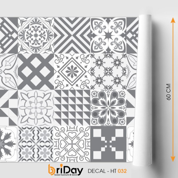 Set 32ô decal Gạch Bông 60x120 cm - bền đẹp - mẫu mới | BigBuy360 - bigbuy360.vn
