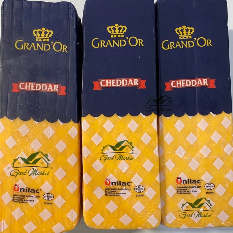 PHÔ MAI CHEDDAR CHEESE HIỆU GRAND’OR UNILAC 200G/500G/1KG