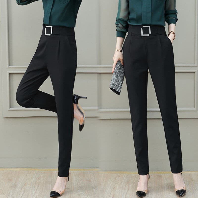 Siêu Phẩm Quần Tây Mẫu Quần Baggy Nữ Cạp Cao Đai Vuông | BigBuy360 - bigbuy360.vn