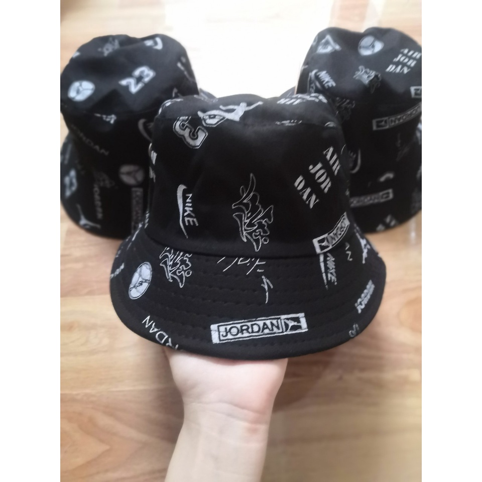 Nón Tai bèo Nam Nữu Thể Thao, Mũ Tai bèo In, Nón Bucket Vành Tròn 1 Lớp Unisex Ulzzang