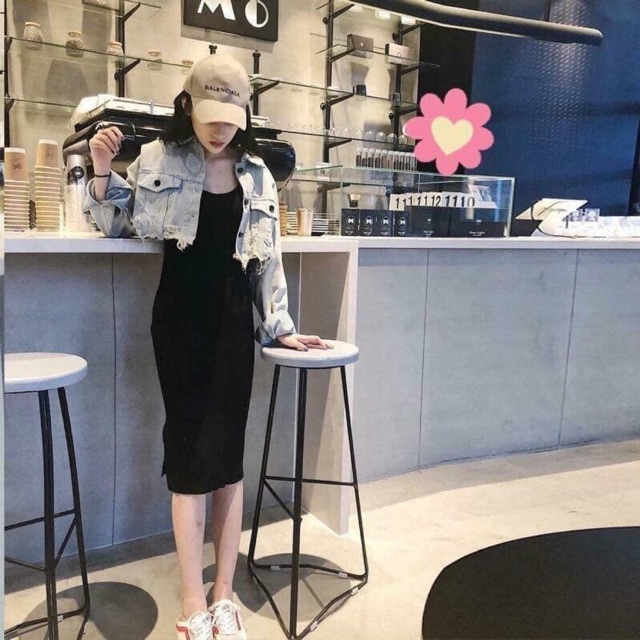 ⚡️⚡️Áo khoát jean form lửng rách ⚡️⚡️