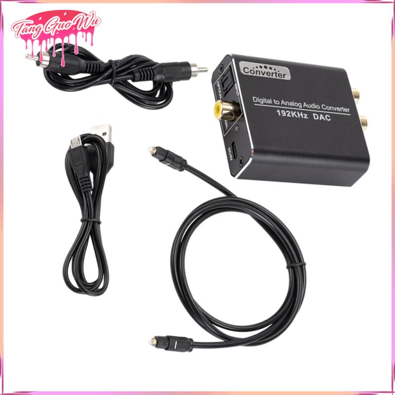 Bộ chuyển đổi âm thanh kỹ thuật số sang Analog 192 KHz DAC 3.5mm sang RCA L/R cho rạp chiếu phim trong nhà PS4