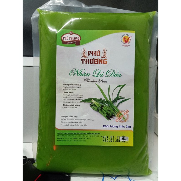 Nhân Trung Thu  lá dứa Phú Thương 1kg