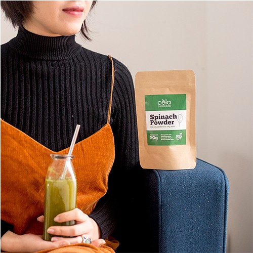 (NHẬP CELAGG621 ĐƠN TỪ 500K GIẢM 30K)Bột cải bó xôi [NGUYÊN CHẤT] sấy lạnh Cela, detox cơ thể, đẹp da, tốt cho tim mạch | BigBuy360 - bigbuy360.vn