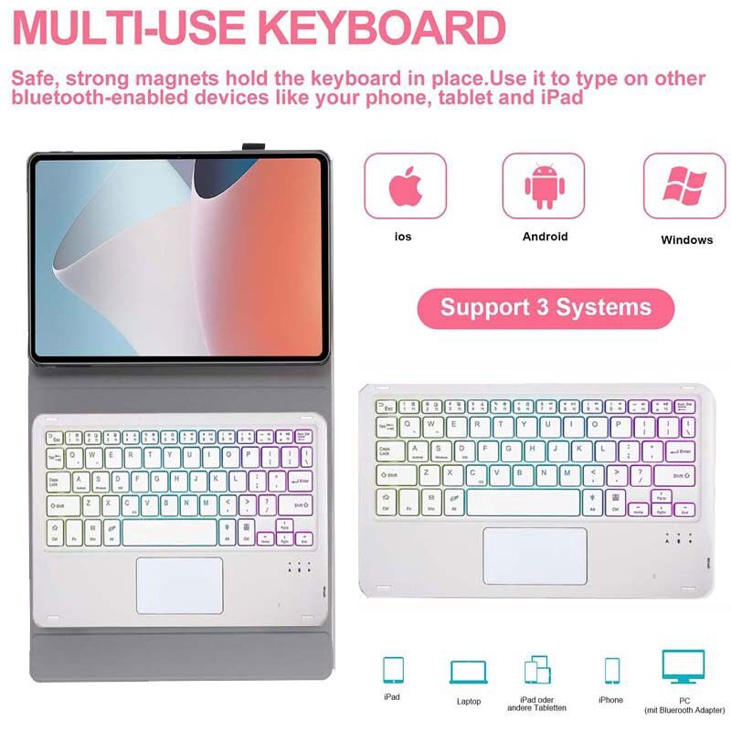 Bao Da Máy Tính Bảng Có Bàn Phím Từ Tính Cho Oppo Ipad Air 10.4 inch 2022 Oppo Pad 11 inch 2022