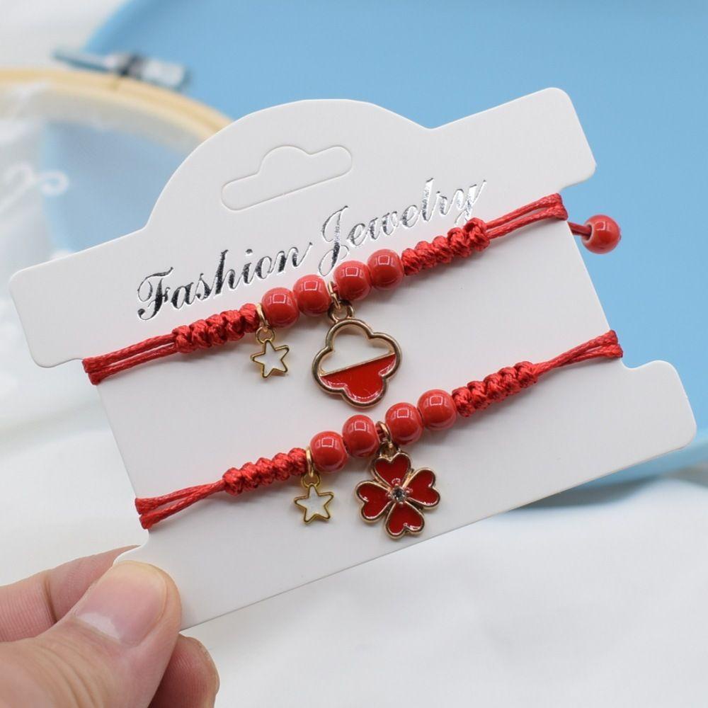 Set 2 Vòng Tay Gốm Sứ Thiết Kế Đơn Giản Cho Cặp Đôi