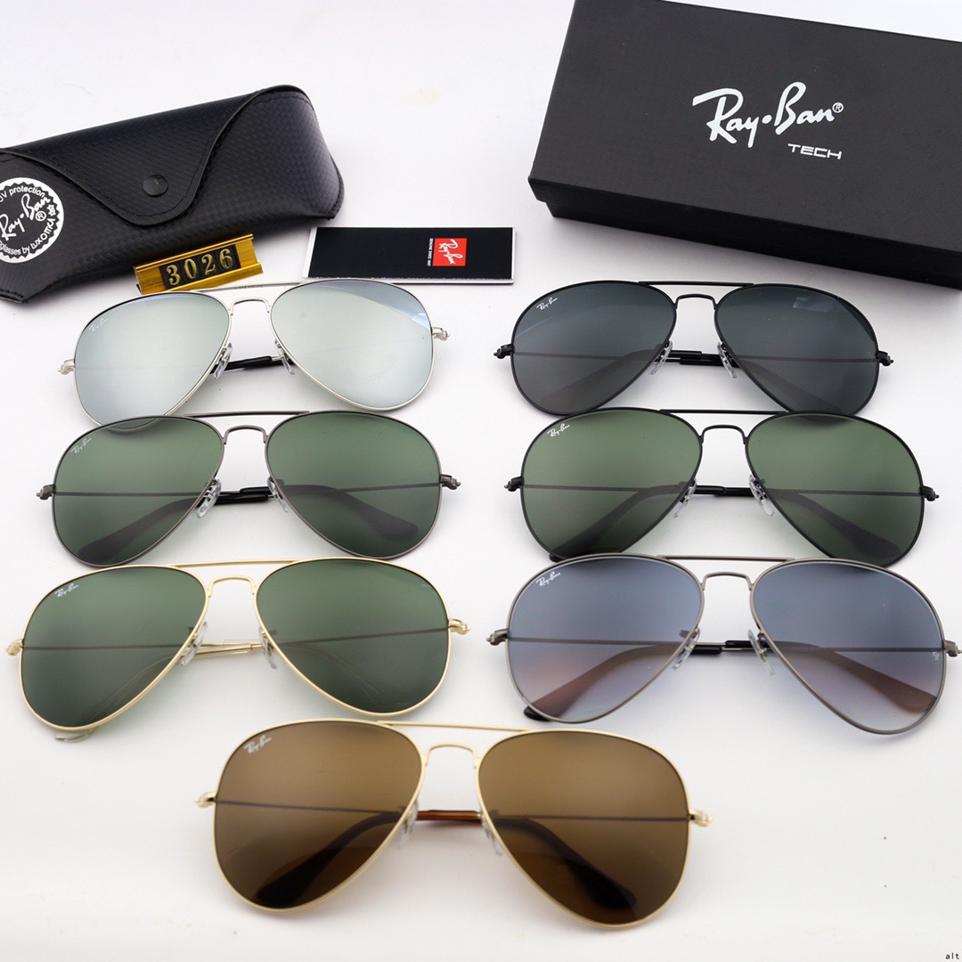 Aviator Ray-Ban_ chính hãng Kính râm 2021 Thời trang Hàn Quốc mới Kính râm nam nữ một mảnh Cặp đôi hợp thời trang Du lịch ngoài trời Kính râm lái xes