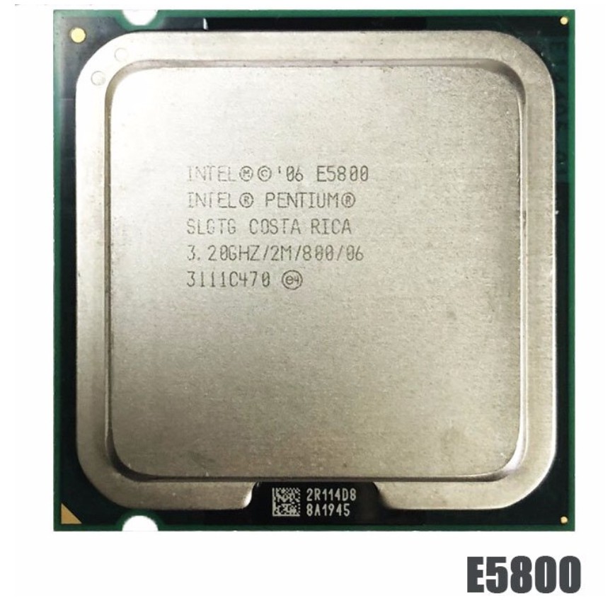 INTEL Bút máy tính hai lõi E5200 CPU 2.5G has E5300 E5400 E5500 E5700 E5800