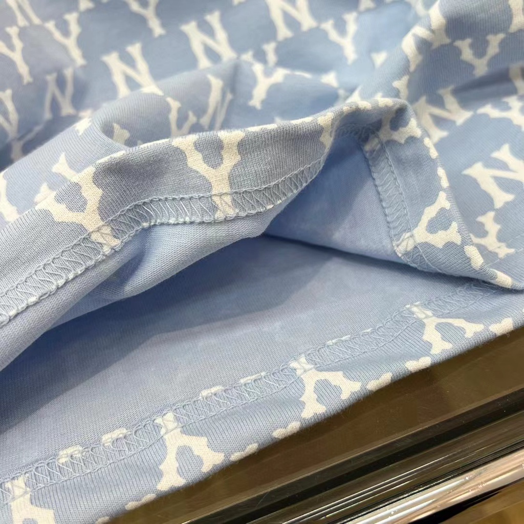 Áo Thun Tay Ngắn Thêu Chữ MLB Thời Trang Mùa Hè Cho Cặp Đôi