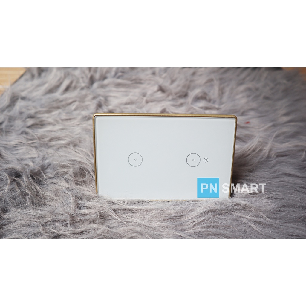 Công tắc thông minh Tuya Zigbee viền vàng – Phiên bản cao cấp