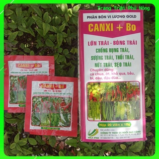 Sản Phẩm Viên Sủi Canxi+Bo - Viên 10g - Lớn Trái, Chống Thối Trái, Nứt Trái