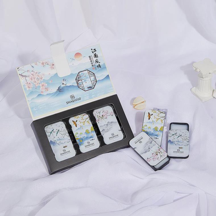 SET 3 hộp nươc hoa khô mùi khác nhau - Lưu lại hương thơm trong 18 giờ - An toàn cho da | Thế Giới Skin Care