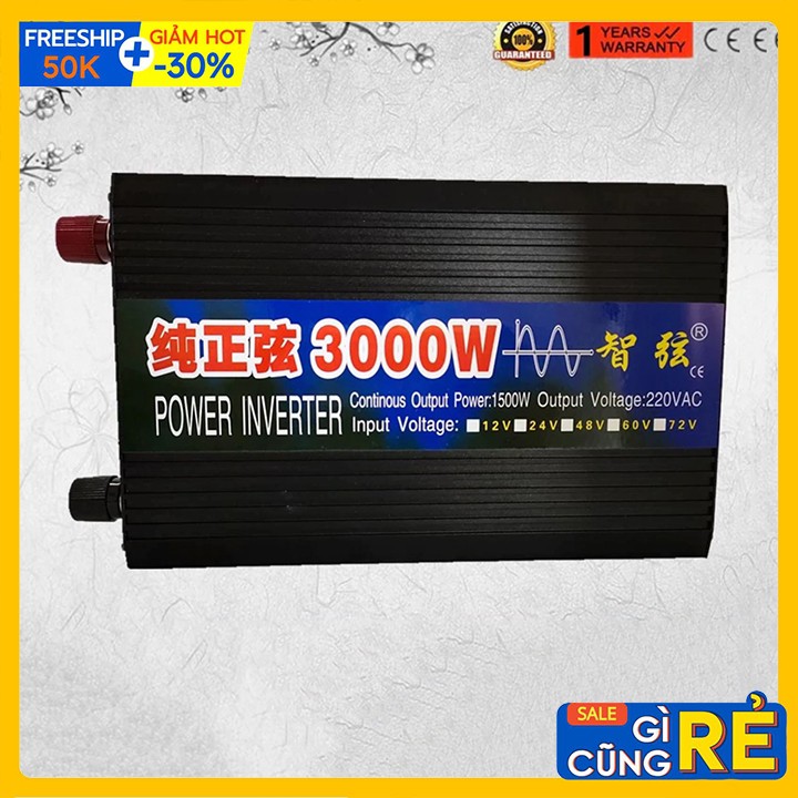 Bộ kích điện sóng sin chuẩn công suất 3000w cho dòng 12v sang 220v