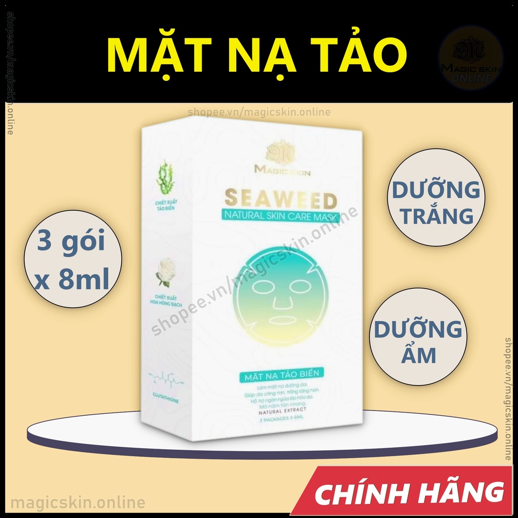 Mặt nạ tảo Magic Skin Dưỡng ẩm Dưỡng trắng Ngăn ngùa lão hóa