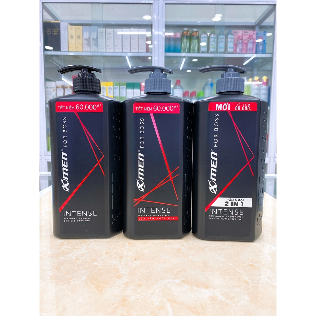 Dầu Gội - Sữa Tắm - Tắm Gội 2in1 Nam Hương Nước Hoa X-Men For Boss Intense 650g