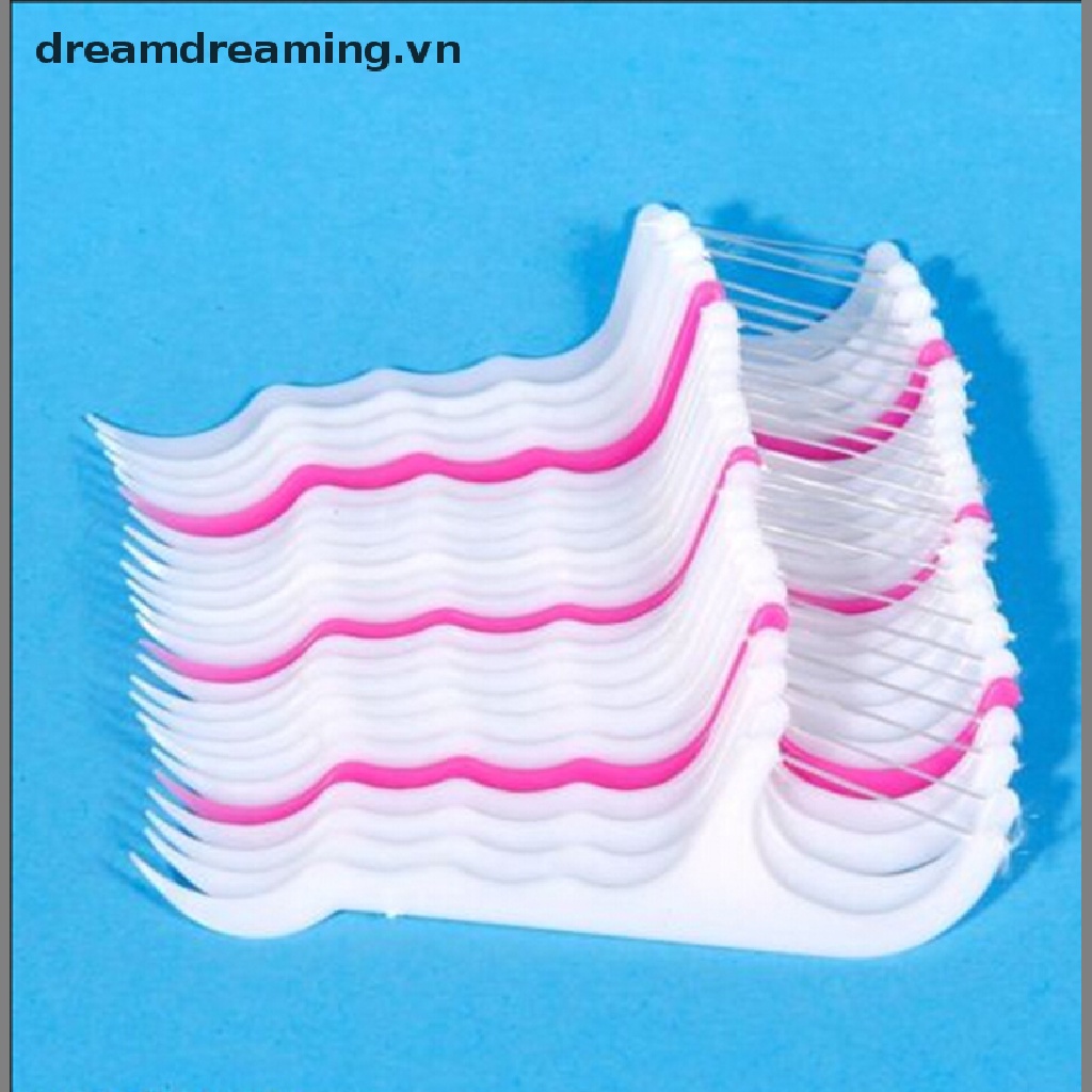 (Hàng Mới Về) Hộp 25 Tăm Xỉa Răng Bằng Nhựa