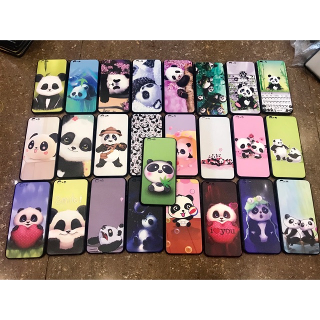 Ốp lưng bé gấu trúc cute in nổi