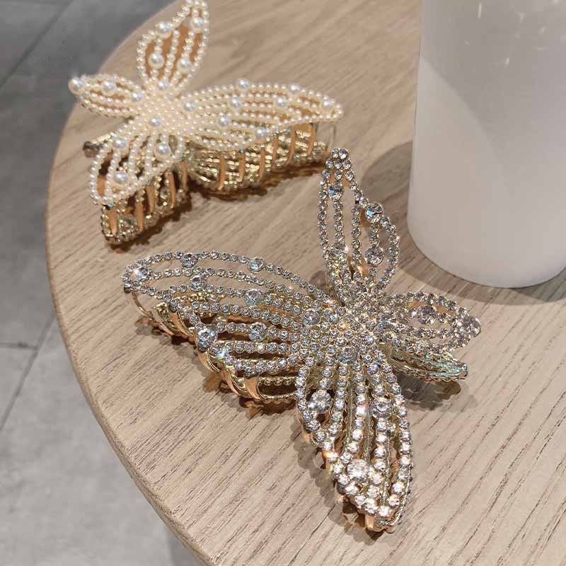 Kẹp Tóc Hình Bướm Bằng Hợp Kim Đơn Giản Thời Trang Hàn Quốc