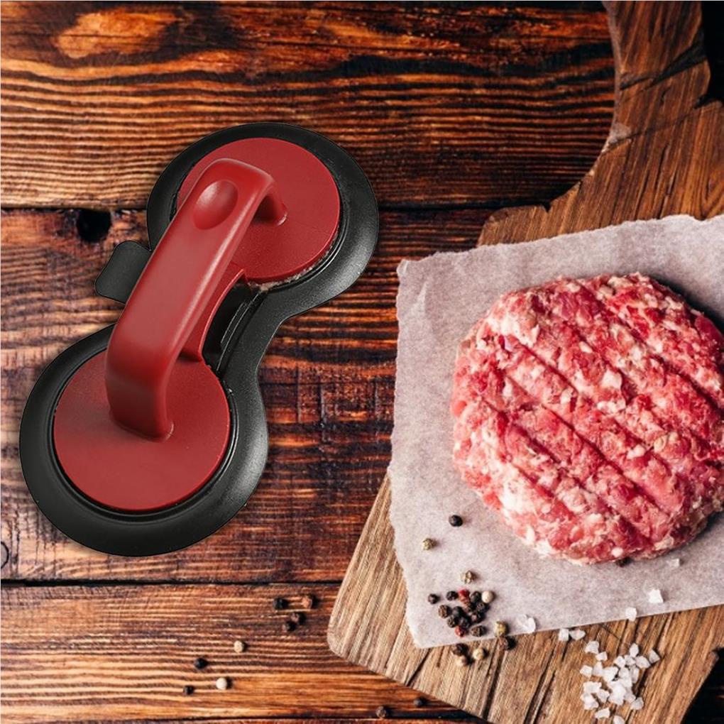 Khuôn Ép Thịt Làm Hamburger Hai Lỗ Bằng ABS Chống Dính Tiện Lợi Dành Cho Nhà Bếp / Quán Bar