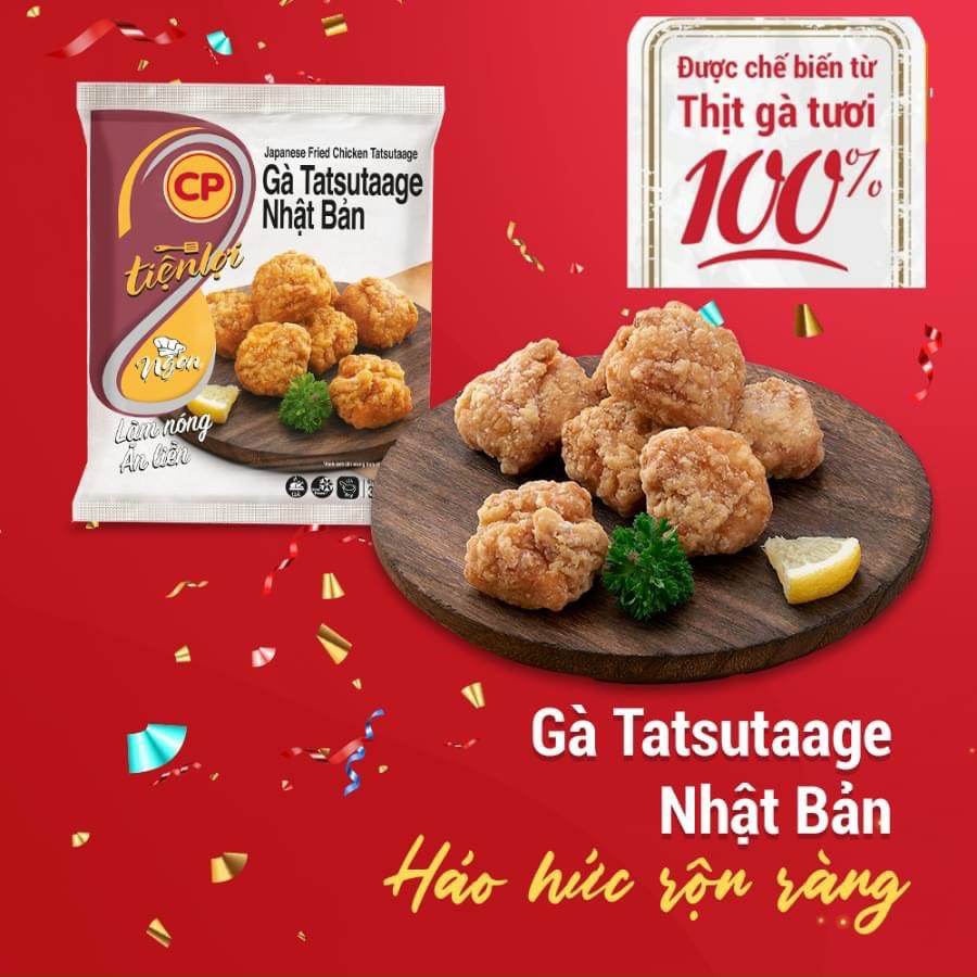 Gà Tatsutaage CP chiên giòn 300gr (giao Hỏa Tốc TPHCM)