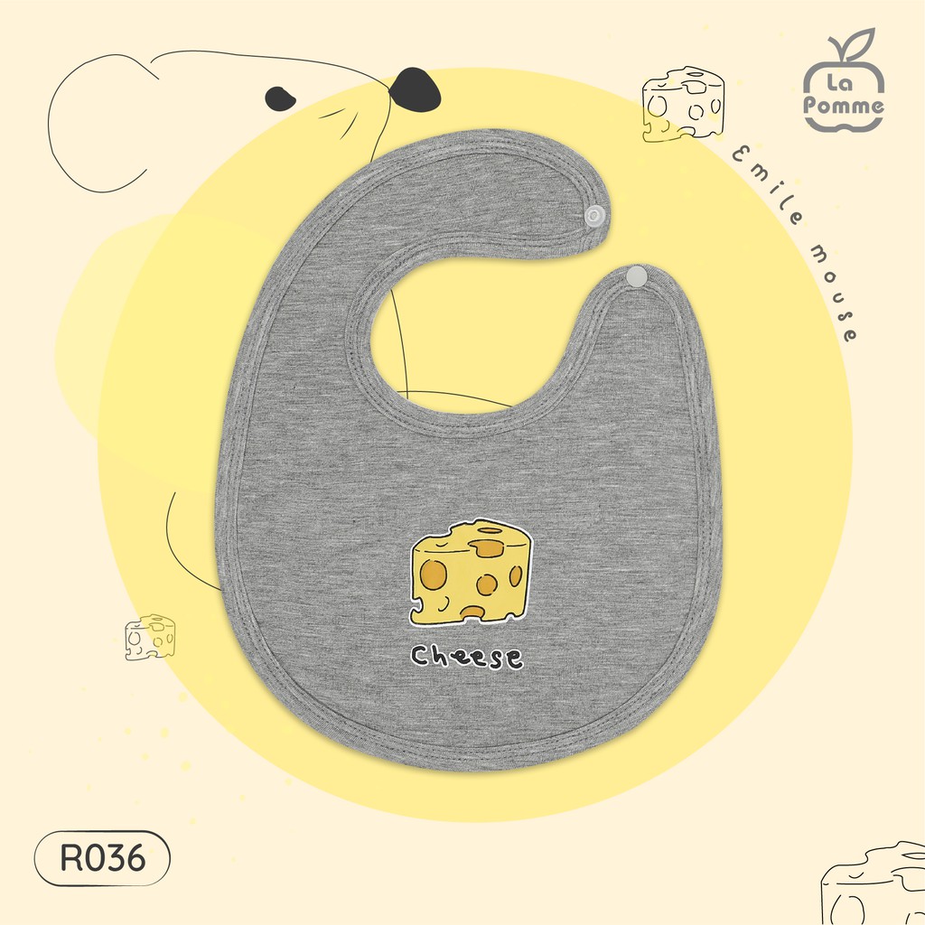 R036 Yếm cổ tròn La Pomme - Cheese
