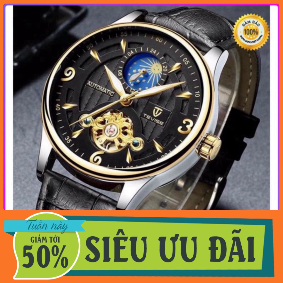 ĐỒNG HỒ AUTOMATIC NAM THƯƠNG HIỆU TEVISE CAO CẤP (TẶNG KÈM HỘP) HÀNG CỰC CHẤT