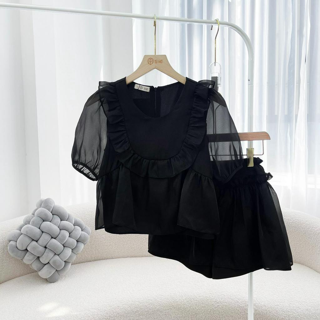 Set Bộ Bigsize Tú Mỡ Set Bigsize Nữ Thiết Kế Trẻ Trung Set Bộ Voan Tơ Đi Làm Dạo Phố Đủ Size 50 - 80Kg Db0053