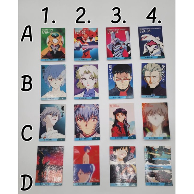 Thẻ bài giấy Neon Genesis Evangelion, Bandai 12