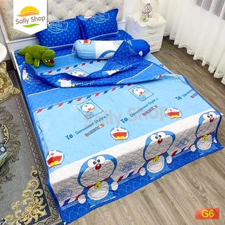 Chăn Hè Trần Bông Cotton Poly Mẫu DOREMON TEM THƯ