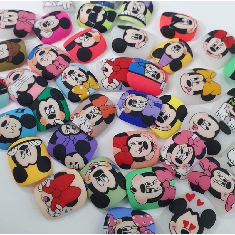 Set 240 móng mẫu vuông tập vẽ,móng tập vẽ nail