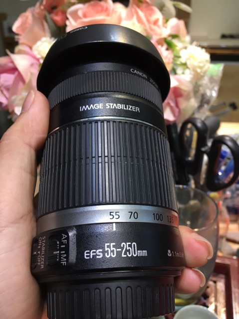 Lens tele canon 55-250mm is