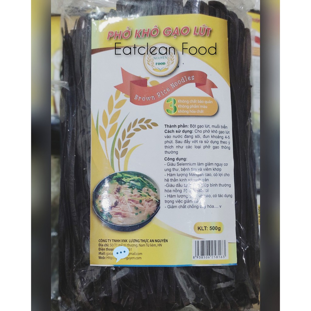 Mì bún phở gạo lứt đen đặc sản Hoàng Minh ăn kiêmg giảm cân (500g) | BigBuy360 - bigbuy360.vn
