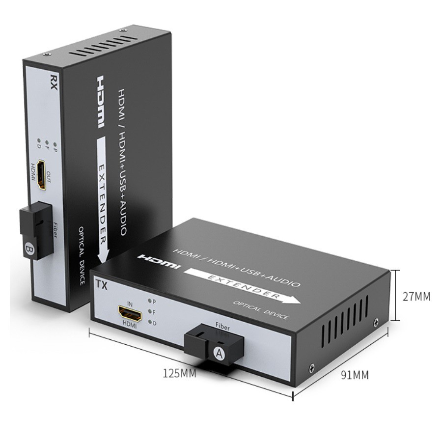 HDMI extender 20km - Bộ kéo dài HDMI qua dây QUANG xa 20KM