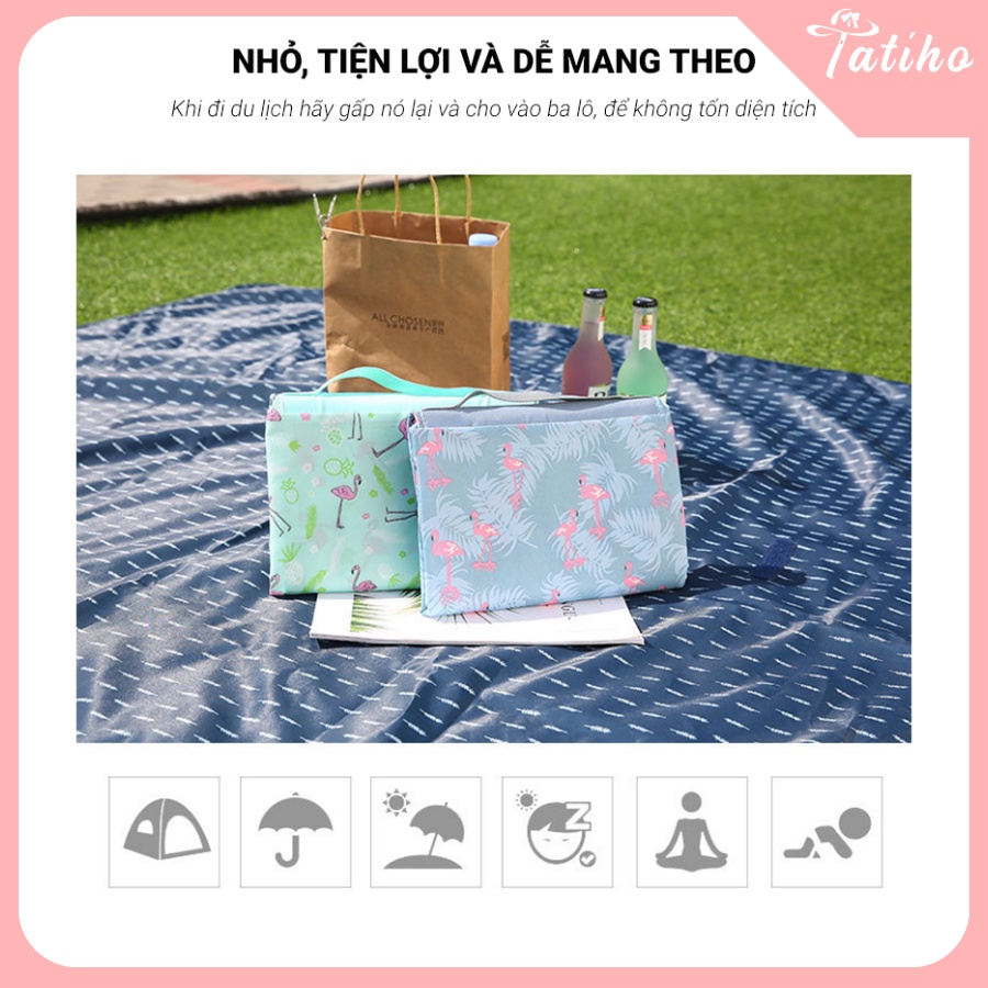 [Hàng Xịn, Giá Tốt] Thảm Picnic, Khăn Tấm Trải Cắm Trại, Du Lịch, Dã Ngoại  Chống Thấm Nước Gấp Gọn Tiện Dụng- Mã PN001