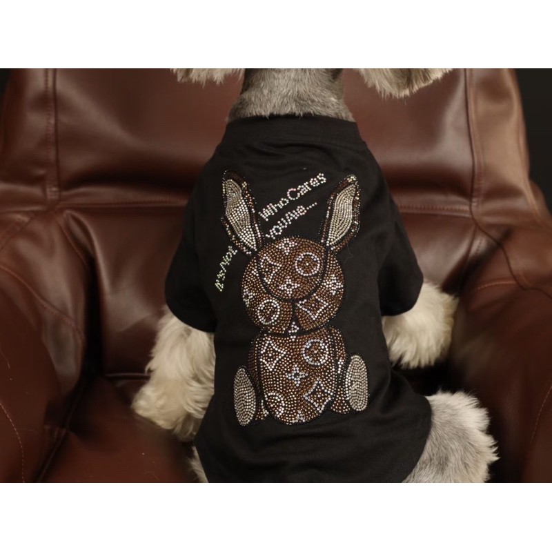 Áo Hottrend cao cấp đính hột xịn sò dành cho cún và mèo cưng. vải thun lạnh co gian 4 chiều. 2kg-12kg