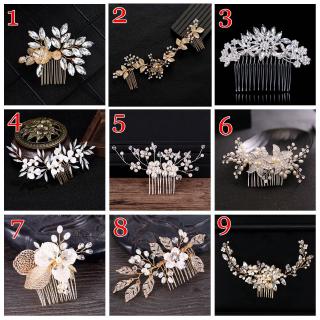 Trâm cài tóc Handmade phối đá thời trang cho cô dâu