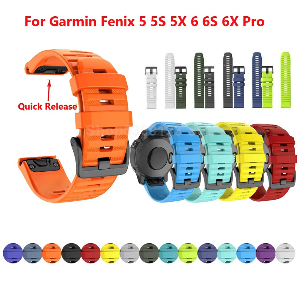 Bộ Đồng Hồ Thông Minh 20mm 22mm 26mm Garmin Fenix 6 6s 6x Pro 5x 5 5s Plus Fenix 3hr Forerunner 935 945