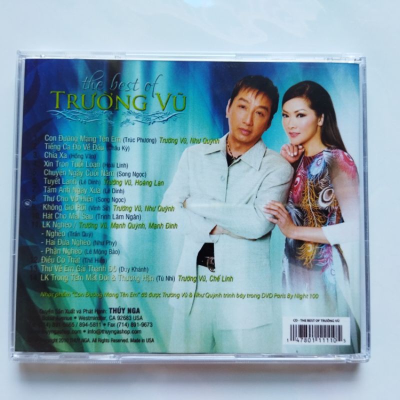 Bộ 4 cd Trường Vũ phono