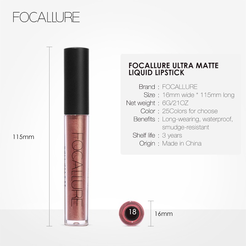 (Hàng Mới Về) Son Lì Focallure Fa24 Lâu Trôi Chống Thấm Nước | BigBuy360 - bigbuy360.vn