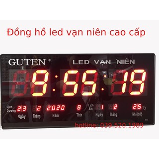 Đồng hồ led vạn niên Guten R83 cao cấp Kích thước 45 x 22 cm