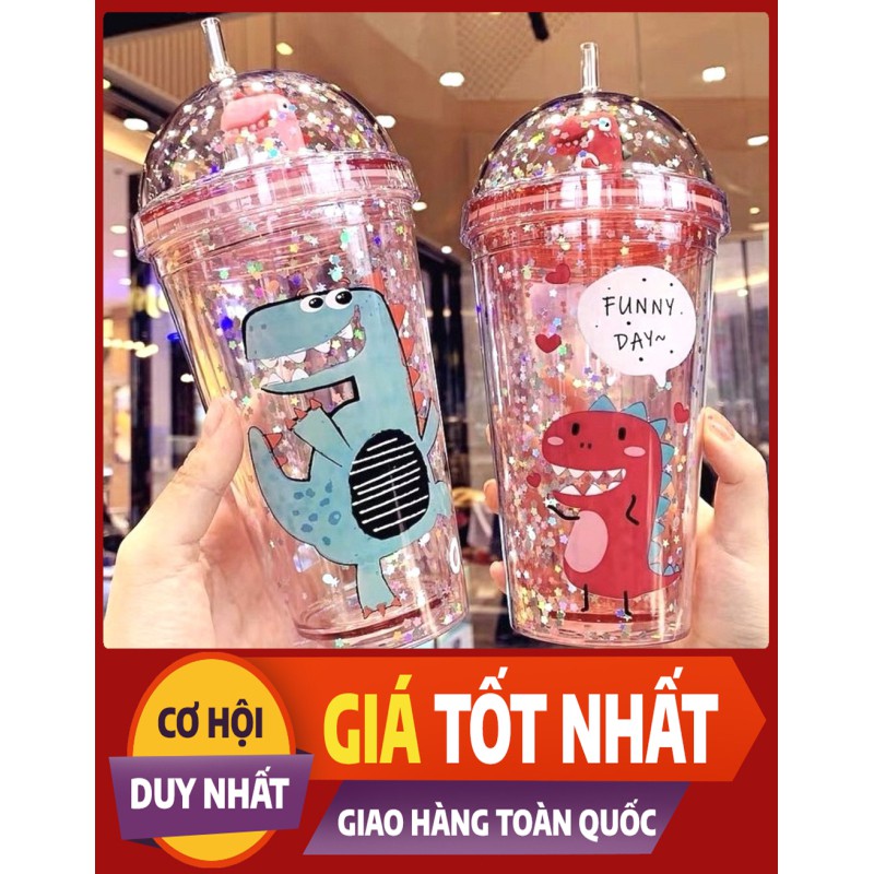 🌈🌈🌈 BÌNH NƯỚC KIM TUYẾN KHỦNG LONG 800ml 🌈🌈🌈