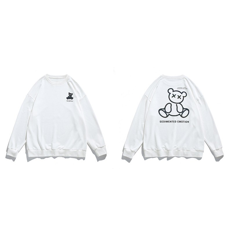 Áo gấu unisex phản quang dài tay phong cách Hàn Quốc G3045