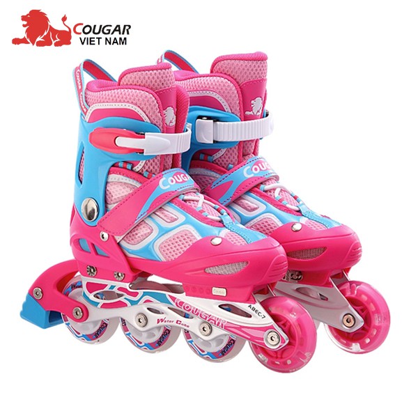 Giày trượt patin Cougar 835LSG có đèn màu Vàng xanh - bao giá toàn thị trường