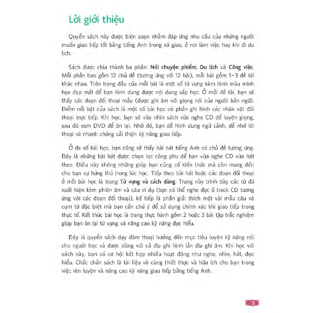 Sách - Đàm Thoại Tiếng Anh Trong Xã Giao, Du Lịch Và Công Việc (Kèm 1 Đĩa DVD)