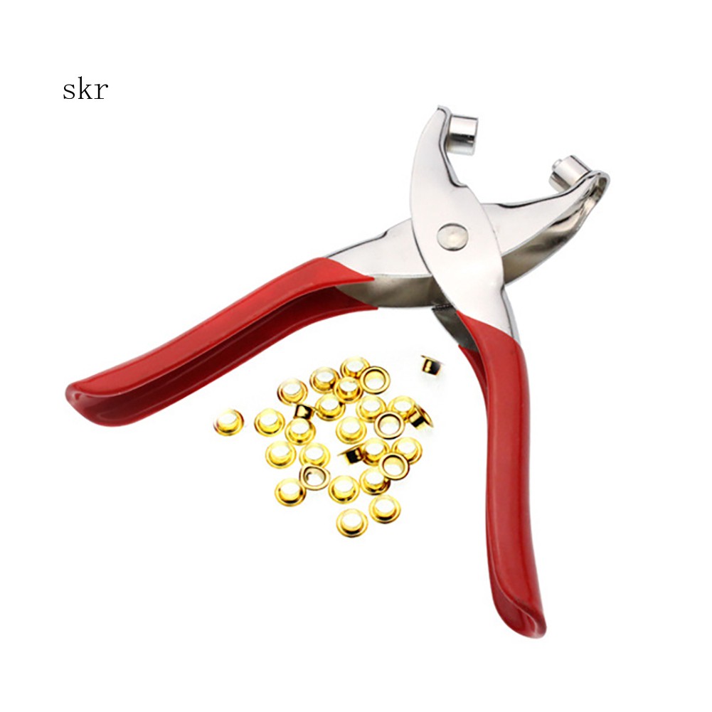 Set kìm đục lỗ +95 đinh tán dùng để làm túi xách / giày / thắt lưng da