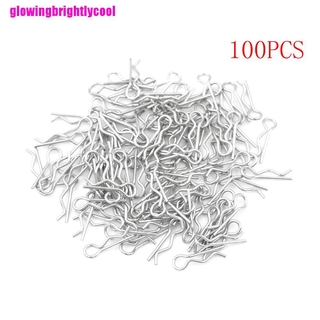 Gbvn 100PCS Stainless Steel Body Shell Clips Pin Or RC 1/16 Model Car HSP Adore